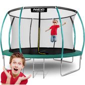 Trampolina ogrodowa profilowana 12ft/374cm z siatką wewnętrzną Neo-Sport