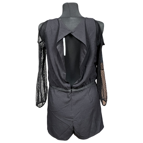 Kombinezon Damski z Krótkimi Spodenkami Lekki Wygodny Czarny Rozmiar 38 na Arena.pl