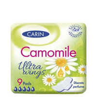 CARIN Podpaski WINGS CAMOMILE z rumiankiem - 9szt