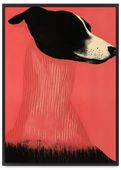 Plakat plakaty portret pies w ramce 21x30 cm w czarnej ramie
