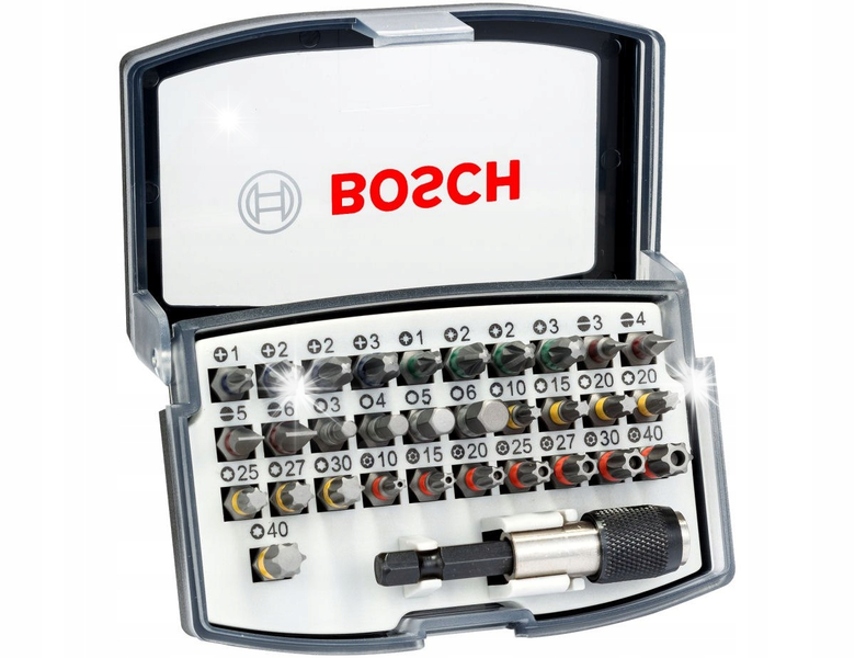 BOSCH ZESTAW BITÓW 32szt. zdjęcie 1