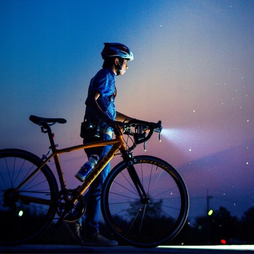 LAMPKA ROWEROWA PRZEDNIA I TYLNA LED MOCNA AKUMULATOROWA DO ROWERU ZESTAW na Arena.pl