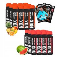 24 x nowmax NOX EXTREME 80 ML SZOT POMPA SIŁA ALANINA POBUDZENIE ORGANIZMU