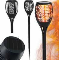 LAMPA SOLARNA POCHODNIA PŁOMIEŃ LED OGRODOWA 79CM