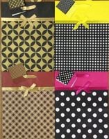torebka prezentowa 12szt. PASKI/KROPKI 18x23x10cm | PL-2k