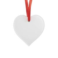 Zawieszka z akrylu 2 mm do sublimacji - serce