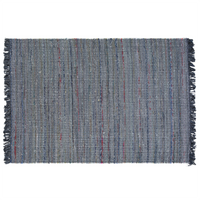 Dywan bawełniany 160 x 230 cm szary BESNI