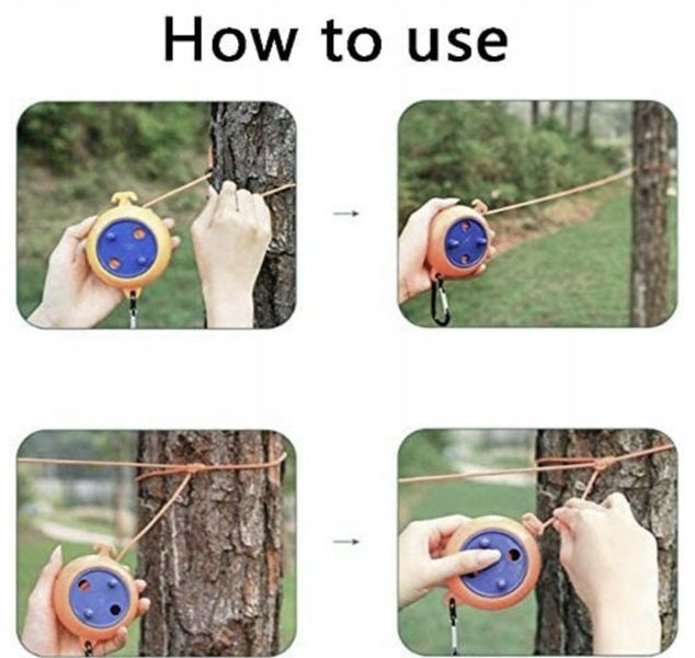 Sznurek Kempingowy kemping Namiot suszenie zestaw spinaczy linka do prania zdjęcie 4