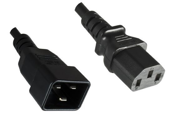 MicroConnect PowerCord C13-C20 10A 1m Black zdjęcie 1