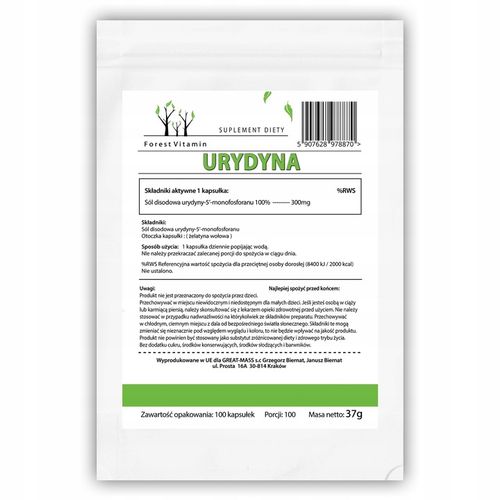 FOREST URYDYNA UMP 100 kaps ALZHEIMER MÓZG na Arena.pl