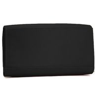 skórzany portfel damski bellugio rfid - czarny