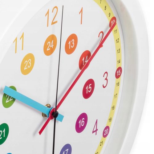 Zegar ścienny HAMA Easy Learning Dziecięcy 30cm Kolorowy na Arena.pl