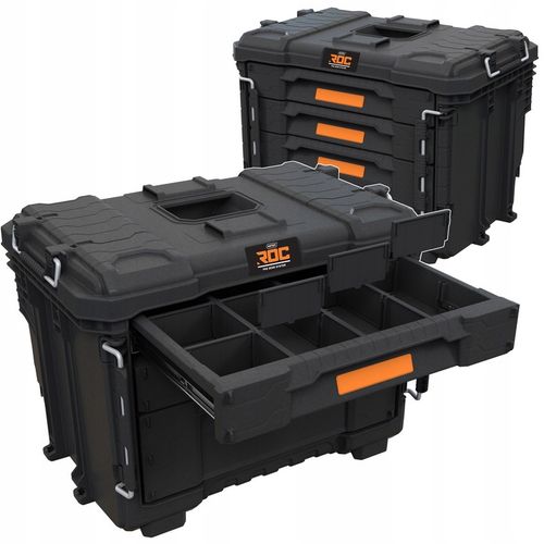 Skrzynka Narzędziowa XL z 3 szufladami Keter ROC PRO GEAR 2.0 Modułowa na Arena.pl