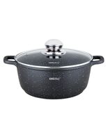 GARNEK MARMURKOWY 24CM Z POKRYWKĄ 4,5L INDUKCJA KH-1595