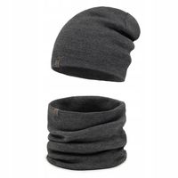 MODNY ciepły KOMPLET MĘSKI CZAPKA + KOMIN TUBA na jesień i zimę kolor M2