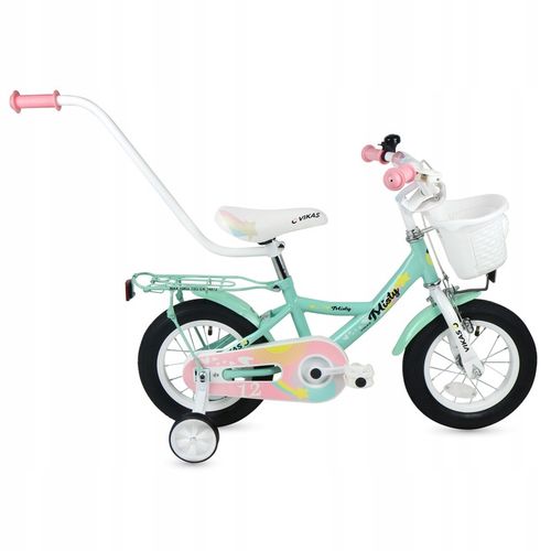 ROWER DZIECIĘCY ROWEREK 12 cali DLA DZIEWCZYNKI KOSZYK + PROWADNIK GRATIS na Arena.pl