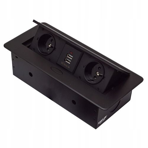 GNIAZDO CHOWANE W BLAT NABLATOWE + 2 USB GNIAZDKO na Arena.pl