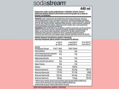 3x SYROP KONCENTRAT ZERO CUKRU DO SATURATORA SODASTREAM 9L NAPOJU z 440ml na Arena.pl