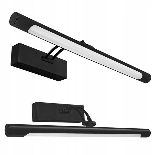 Kinkiet LED łazienkowy czarna lampa nad lustro 12W 40cm neutralna na Arena.pl