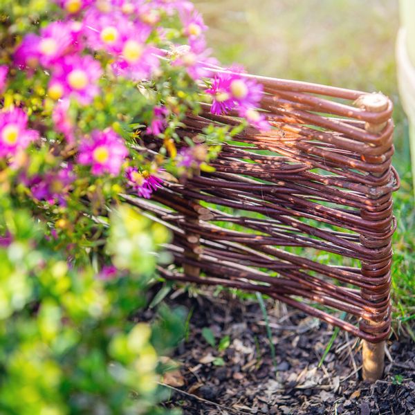 Palisada Ogrodowa 60x40cm Płotek Wiklinowy 5szt zdjęcie 11