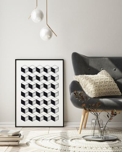 Plakat cyfrowy do wydruku 3d pattern na Arena.pl