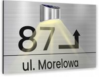 Tabliczka adresowa Tablica numer domu 40x30 cm lampka solarna DUŻY WYBÓR