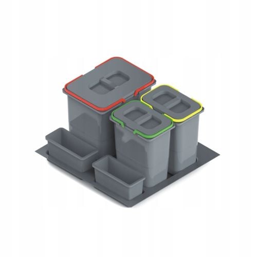 KOSZE NA ŚMIECI + NAKLEJKI REJS PRAKTIKO DO 600mm POTRÓJNY - 1X15L / na Arena.pl