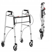 BALKONIK REHABILITACYJNY CZTEROKOŁOWY DO 158KG Z HAMULCAMI REGULOWANY