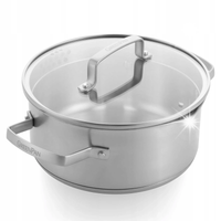 GreenPan Chef's Collection garnek z pokrywką stalowy 20cm 3l gaz piekarnik
