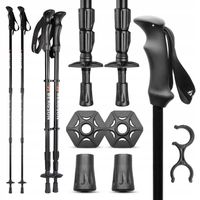 KIJKI DO NORDIC WALKING BERGSON KIJE TREKKINGOWE SKŁADANE ALUMINIUM BTP-02