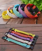 Obroża świecąca led dla psa kota kolorowa 44 cm