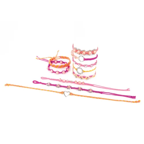 Zabawka dla dziecka - zestaw do tworzenia makramowych bransoletek 114 elem. na Arena.pl