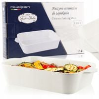 NACZYNIE CERAMICZNE DO PODAWANIA POTRAW NA CIEPŁO MIĘSA RYBY PÓŁMISEK 1,85L