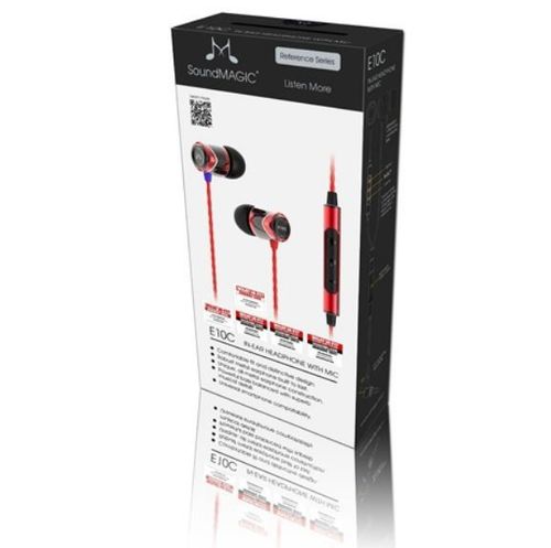 SoundMagic E10C Słuchawki do smartfonów  czerwone na Arena.pl