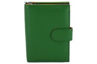 Pojemny kolorowy portfel damski skórzany - Zielony