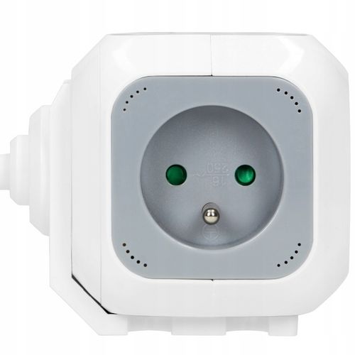 Przedłużacz Listwa Kostka Magic Cube 4-Gniazda 2x USB Ładowarka Kabel 1,4m na Arena.pl
