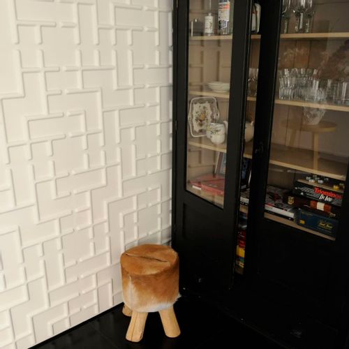 PANELE ŚCIENNE 3D TETRIS 12 SZTUK BIAŁE na Arena.pl