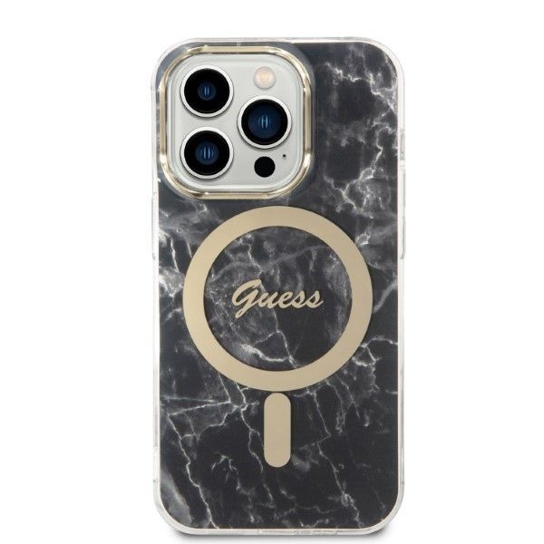 Etui Guess do iPhone 14 Pro Max, Czarny, MagSafe zdjęcie 3