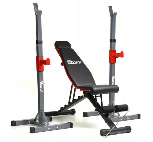 Stojak pod sztangę dwuczęściowy AbarQs 220 kg na Arena.pl