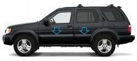 Infiniti QX4 1997-2003 - Listwy chrom boczne drzwi chromowane ochronne
