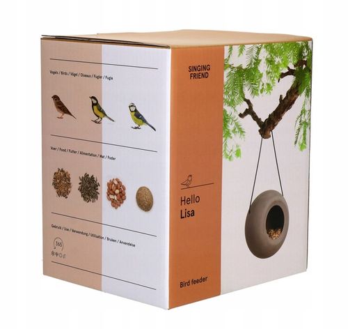 NOWOCZESNY KARMNIK DLA PTAKÓW ZIMUJĄCYCH LISA + POKARM KARMA ZIARNO 1KG na Arena.pl