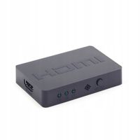 Przełącznik HDMI 3 porty pilot zdalnego sterowania Gembird