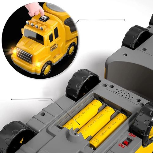 SAMOCHODY BUDOWLANE DLA DZIECI ZESTAW AUT TIR KOPARKA BETONIARKA ZABAWKA na Arena.pl