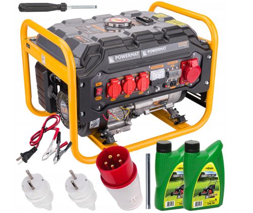 Agregat PRĄDOTWÓRCZY Generator 3000W 230V 12V 400V PM-AGR-3000MNS na Arena.pl