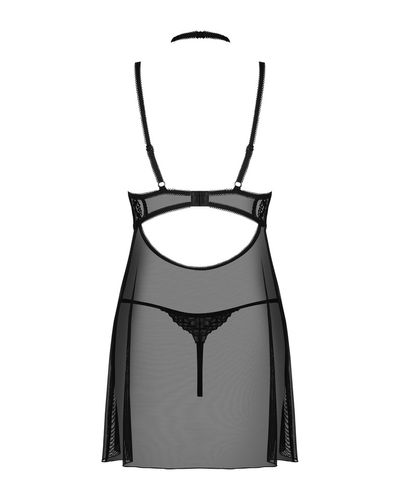 Babydoll z Koronkowym Chokerem - Obsessive Elizenes L/XL na Arena.pl