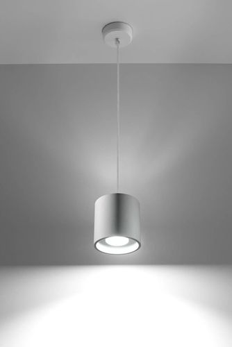 Wisząca LAMPA SL.0053 metalowa OPRAWA zwis tuba biała na Arena.pl