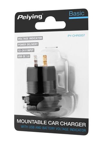 Ładowarka samochodowa USB+USB typu C Quick Charge Power Delivery 63W na Arena.pl