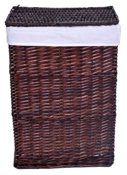 Kosz wiklinowy brązowy 72 L zdjęcie 3