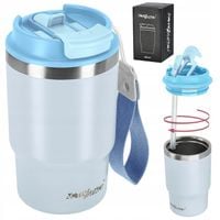 KUBEK TERMICZNY NA KAWĘ HERBATĘ DO SAMOCHODU SZCZELNY ANTYPOŚLIZGOWY 480 ml