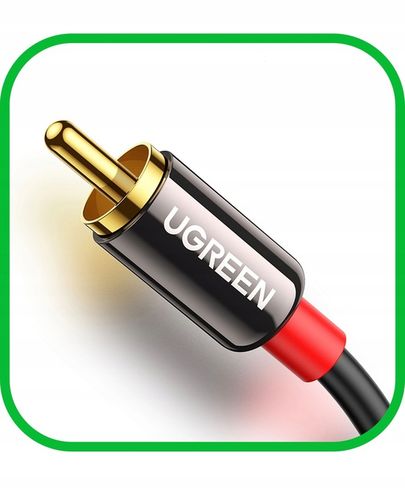 Kabel Przewód Audio JACK 3,5 mm 2x RCA Chinch STEREO 5M HQ Pozłacany na Arena.pl